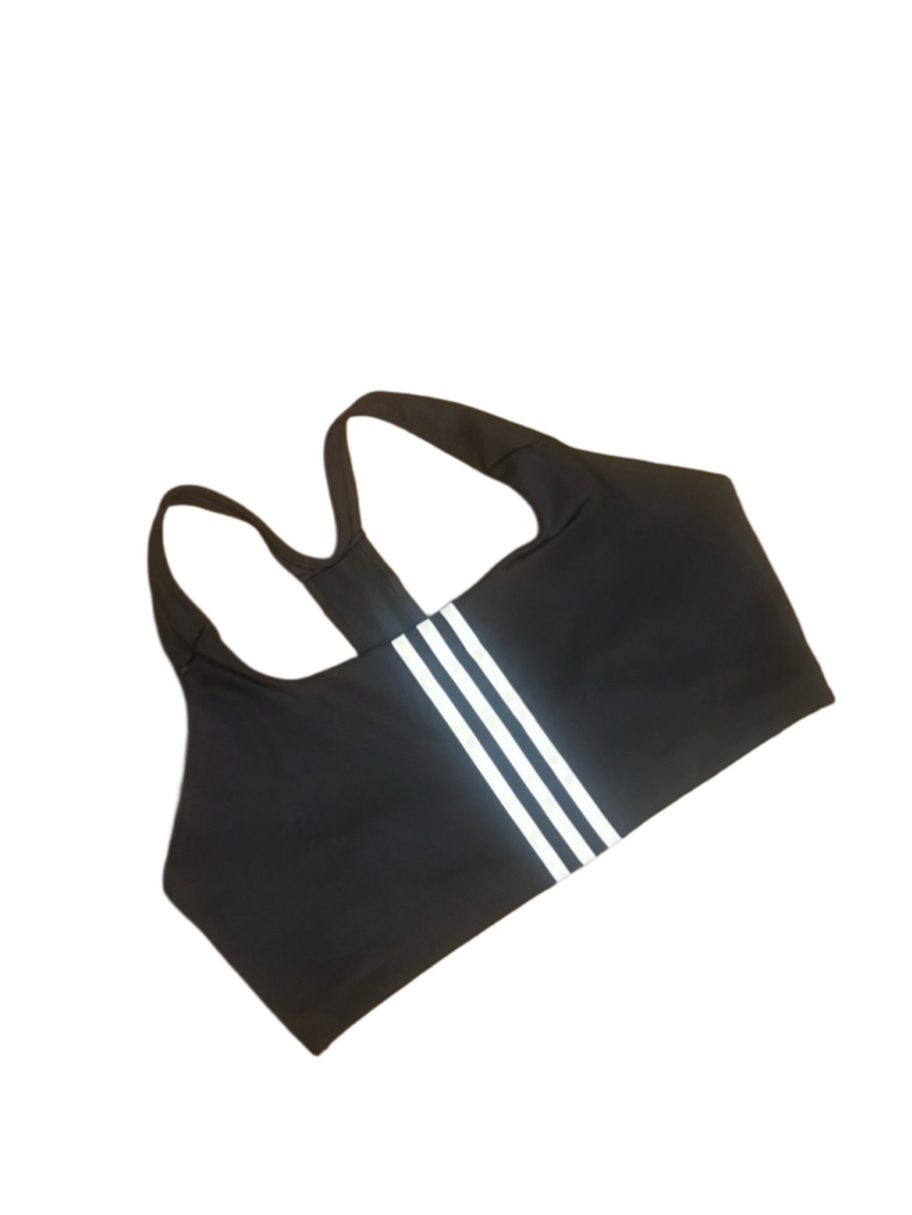 Adidas AEROREADY Sports Bra Black White Racerback XL